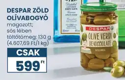 Spar DESPAR ZÖLD OLÍVABOGYÓ ajánlat