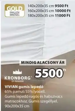 JYSK VIVIAN gumis lepedő ajánlat