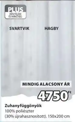 JYSK ZUHANYFÜGGÖNYÖK ajánlat