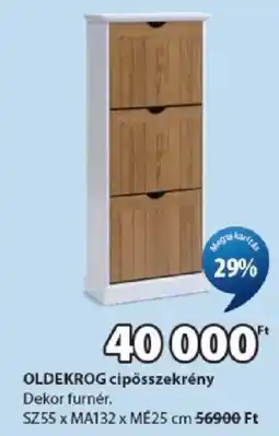 JYSK Oldekrog cipősszekrény ajánlat