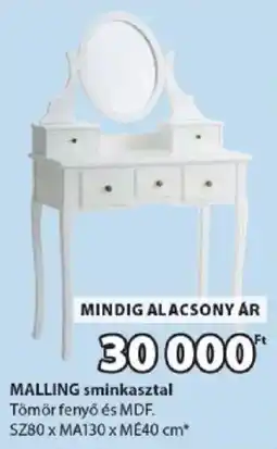 JYSK Malling sminkasztal ajánlat