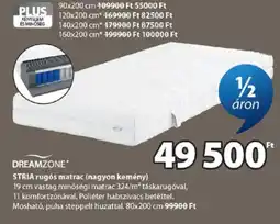JYSK Dreamzone stria rugós matrac ajánlat