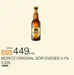 Chef Market Moritz original sör üveges ajánlat
