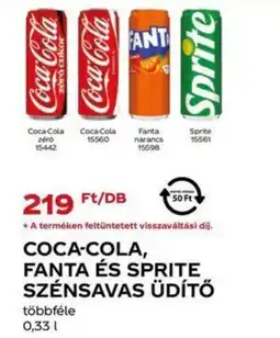 Chef Market Coca-Cola, Fanta és Sprite szénsavas üdítő ajánlat