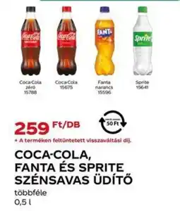 Chef Market Coca-Cola, Fanta és Sprite szénsavas üdítő ajánlat