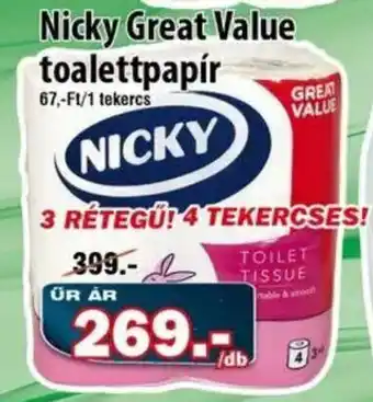 Vianni Drogéria Nicky toalettpapír ajánlat