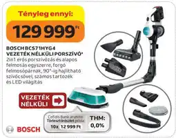 Auchan BOSCH BCS71HYG4 VEZETÉK NÉLKÜLI PORSZÍVÓ ajánlat