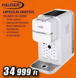 Expert Hauser kapszulás kávéfőző ajánlat