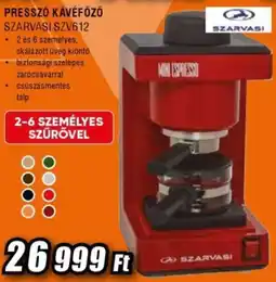 Expert Szarvasi presszo kavefozo ajánlat