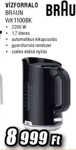 Expert Braun vízforraló ajánlat