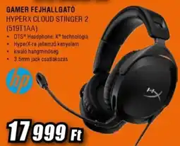 Expert Gamer fejhallgató Hyperx Cloud Stinger 2 (519T1AA) ajánlat