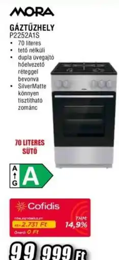 Expert Mora gáztűzhely ajánlat