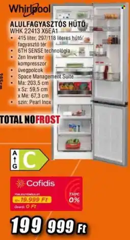 Expert Whirlpool alulfagyasztós hűtő ajánlat