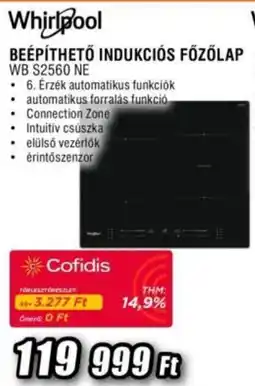 Expert Whirlpool beépíthető indukciós főzőlap WB S2560 NE ajánlat