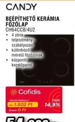 Expert Candy beépíthető kerámia főzőlap ch64ccb/4u2 ajánlat
