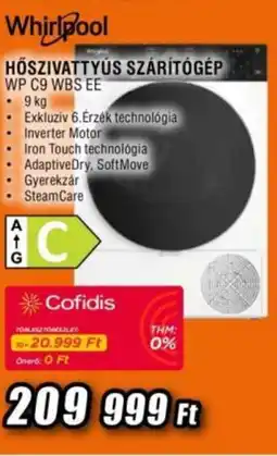 Expert Whirlpool Hőszivattyús szárítógép WP C9 WBS EE ajánlat