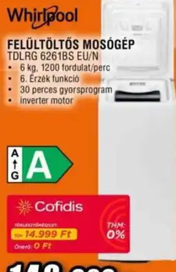 Expert Whirlpool felültöltős mosógép ajánlat