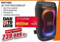 Expert JBL partybox330BLKEP ajánlat