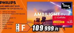 Expert philips uhd ambilight qled smart tv 43pus8400/12 ajánlat