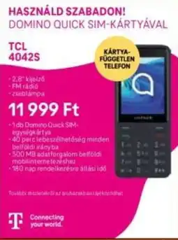 Expert Tcl 4042s ajánlat