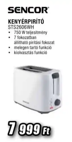 Expert Sencor kenyépirító ajánlat