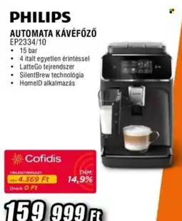 Expert philips automata kávéfőző ep2334/10 ajánlat
