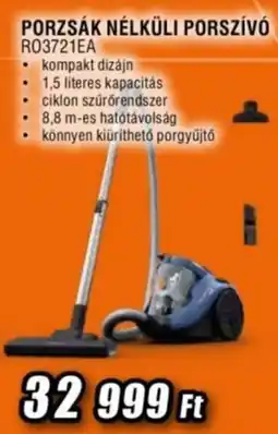 Expert Porzsák nélküli porszívó RO3721EA ajánlat