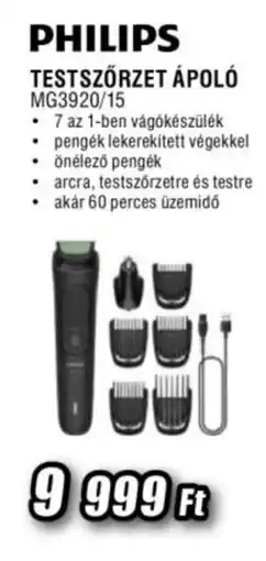 Expert Philips testszörzet ápoló mg3920/15 ajánlat