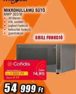 Expert Whirlpool mikrohullámú sütő ajánlat