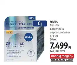 DM NIVEA Cellular Epigenetics nappali arckrém SPF 30 ajánlat