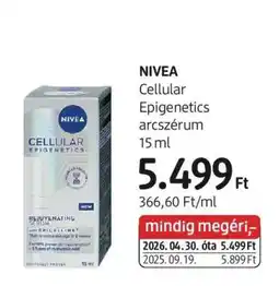 DM NIVEA Cellular Epigenetics arcszérum ajánlat
