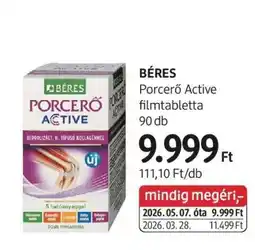 DM BÉRES Porcerő Active filmtabletta ajánlat