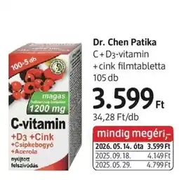 DM Dr. Chen Patika ajánlat