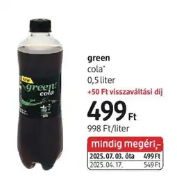 DM green cola ajánlat
