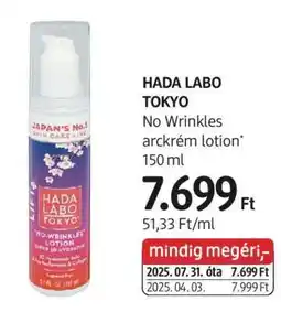 DM HADA LABO TOKYO ajánlat