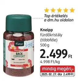 DM Kneipp fürdőkristály ajánlat