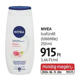 DM NIVEA tusfürdő ajánlat