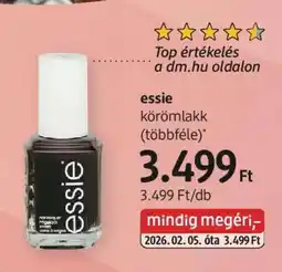 DM essie ajánlat