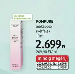 DM POMPURE ajakápoló (kétféle) ajánlat