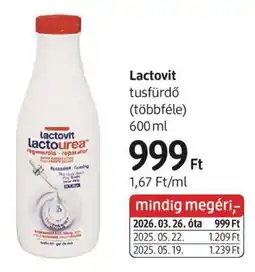 DM Lactovit tusfürdő ajánlat
