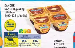 Metro Danone Danette puding ajánlat