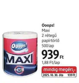 DM Ooops! Maxi ajánlat
