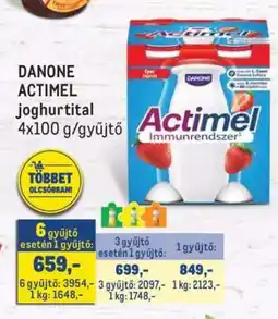 Metro Danone Actimel joghurtital ajánlat