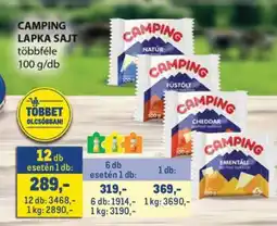 Metro CAMPING LAPKA SAJT ajánlat