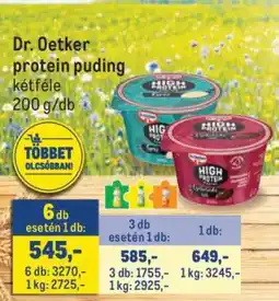 Metro Dr. Oetker Protein Puding ajánlat