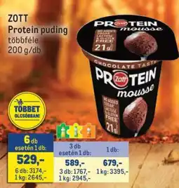 Metro ZOTT Protein puding ajánlat