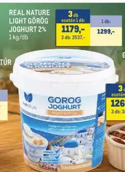 Metro Real Nature Light görög joghurt 2% ajánlat