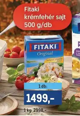 Metro Fitaki krémfehér sajt ajánlat