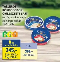 Metro TALLÉROS KÖRDOBOZOS ÖMLESZTETT SAJT ajánlat
