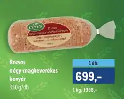 Metro Rozsos négy-magkeverékes kenyér ajánlat